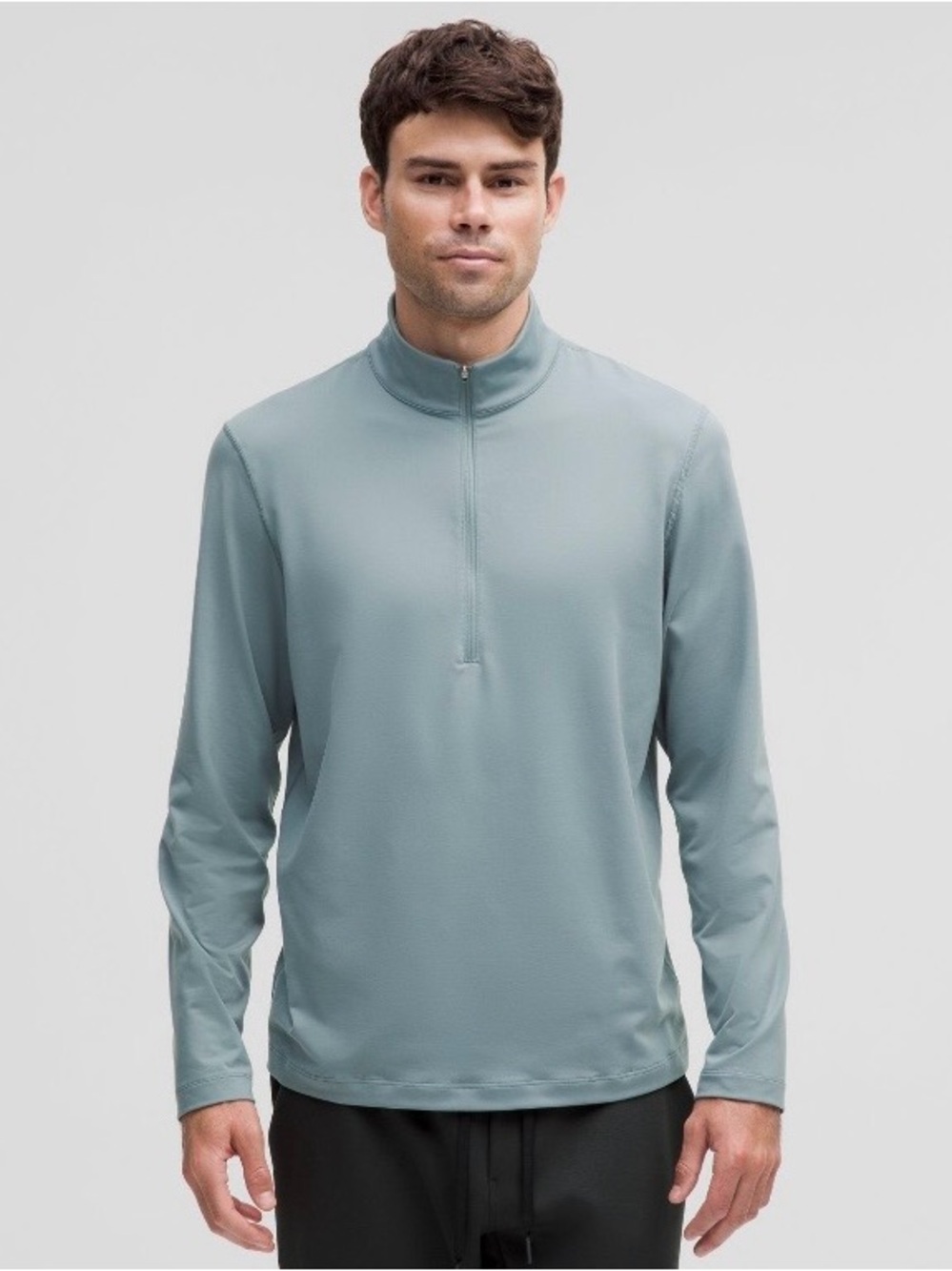lululemon athletica Men's Lightweight Half-Zip Jacket in Sage Green